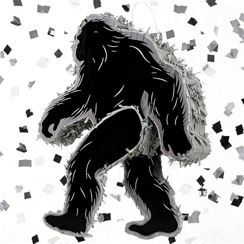 Sasquatch Piñatas Boombox، صندوق بوم مصنوع يدويًا من المكسيك فييستا بينياتاس لحفلات أعياد الميلاد ذات القدم الكبيرة، والكرنفال والأحداث ذات الصلة، مع عصا البنياتا ومعصوب العينين in Kuwait