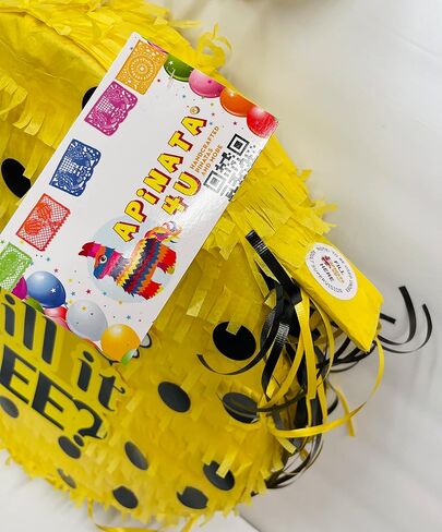 APINATA4U ماذا سيكون؟ بيناتا تكشف عن الجنس - ديكور حفلة استحمام الطفل بطابع النحلة بامبل، لعبة كشف الصبي أو الفتاة، نشاط ممتع وتفاعلي للحفلات in Kuwait