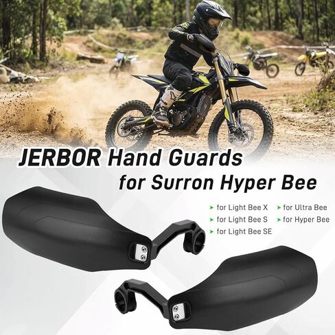 JERBOR Hand Guards for Yozma in 10 for Surron Light Bee/Ultra Bee/Hyper Bee, Durable Dirt Bike with Bracket Guards, Hand Bar Protect Cover Accessories for Surron in Kuwait