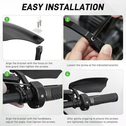 JERBOR Hand Guards for Yozma in 10 for Surron Light Bee/Ultra Bee/Hyper Bee, Durable Dirt Bike with Bracket Guards, Hand Bar Protect Cover Accessories for Surron in Kuwait