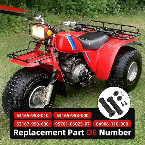 Handle Grip Handle Bar End Guard Assy for Honda 1983-2007 FourTrax Recon Sportrax Rubicon 250 300 350 400 500 53165-958-010 in Kuwait