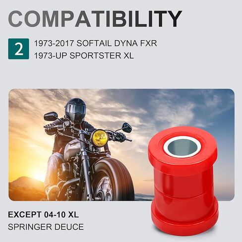 MoKitDora Handlebar Riser Bushings and Handlebar Riser Bolts Kit for Harley 1973-2017 Softail Dyna FXR 1973-up Sportster XL in Kuwait