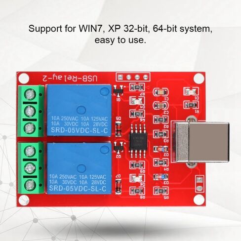 وحدة ترحيل USB بقناتين 5 فولت - لوحة تحكم للكمبيوتر الشخصي لوحدة التحكم الإلكترونية الذكية للكمبيوتر الشخصي والتوصيل والتشغيل in Kuwait