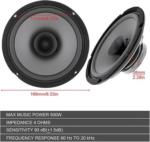 Dual Car Horns Car Audio System Clear Sound Details High Sensitivity Compatible with Car Audio Moisture Resistant Speakers in Kuwait