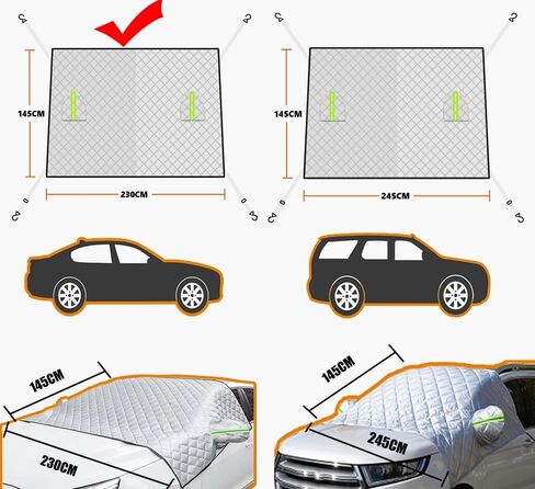 Windshield Snow Cover for Nissan Rogue Sport 2017 2018 2019 2020, Windshield Cover All-Weather Durable, Automotive Windshield Covers with Side Window & Rearview Mirror Protector in Kuwait