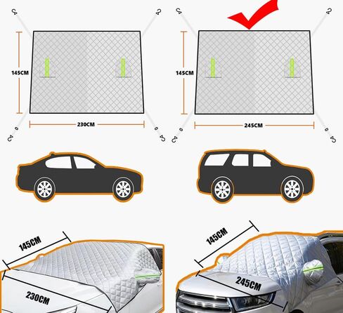 Windshield Snow Cover for Nissan Rogue Sport 2017 2018 2019 2020, Windshield Cover All-Weather Durable, Automotive Windshield Covers with Side Window & Rearview Mirror Protector in Kuwait