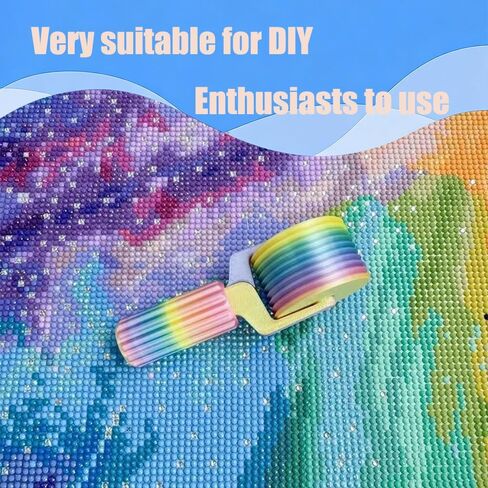New Diamond Art Roller — 2026 Essential DIY Craft Tool for Rhinestone Embroidery, Easy-Grip Hand Roller, Reusable & Detachable Diamond Painting Tools and Accessories in Kuwait