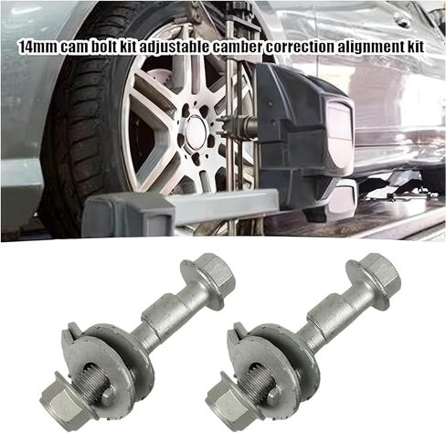 81260 2PCS 12.9 Intensity Adjustable Camber Correction Alignment Kit Fit Wheels Cam Bolts 14mm in Kuwait