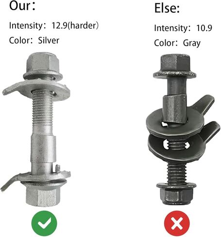 81260 2PCS 12.9 Intensity Adjustable Camber Correction Alignment Kit Fit Wheels Cam Bolts 14mm in Kuwait