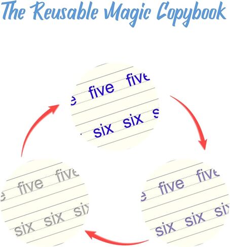 كتب تدريب على الكتابة اليدوية للأطفال، مجموعة كتب مع تتبع الحروف الأبجدية والأرقام in Kuwait