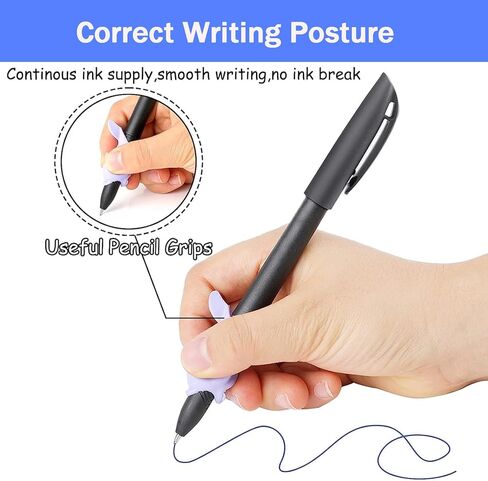 Magic Grooved Writing Practice Pen,Disappearing Ink Magic Pen for Grooved Handwriting Practice Book,Reusable Tracing Books with Erasable Magic Pens in Kuwait