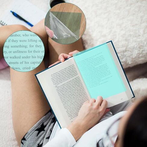 20 قطعة من أدوات القراءة لعسر القراءة، متتبع القراءة، مجموعة شرائط القراءة الموجهة، أدوات عسر القراءة للبالغين، أجهزة تتبع القراءة وشرائط التمييز مع تراكبات ملونة in Kuwait