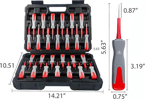 RQG 26pcs Automotive Depinning Tool Kit, Wire Terminal Connector Release Pin Removal Tool Set in Kuwait