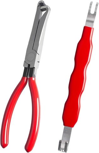 Electrical Disconnect Pliers 37960 and Connector Separator 13120 for Cars, Automotive Terminal Plug Removal Tool Kit Disconnect Tool, Electrical Pliers Terminal Removal Tool Plug Remover (red) in Kuwait