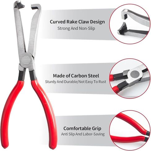 Electrical Disconnect Pliers 37960 and Connector Separator 13120 for Cars, Automotive Terminal Plug Removal Tool Kit Disconnect Tool, Electrical Pliers Terminal Removal Tool Plug Remover (red) in Kuwait