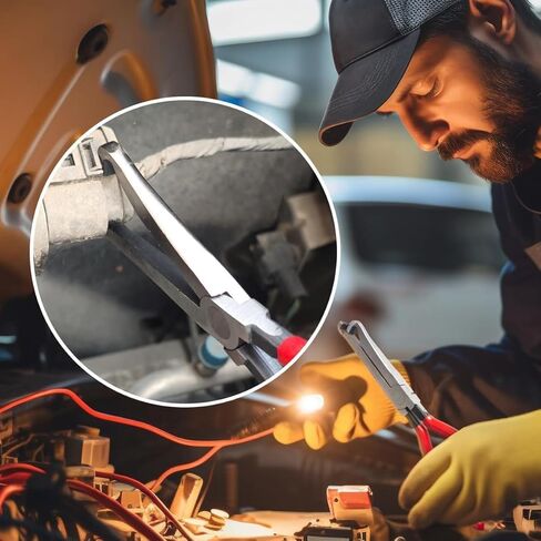 Electrical Disconnect Pliers 37960 and Connector Separator 13120 for Cars, Automotive Terminal Plug Removal Tool Kit Disconnect Tool, Electrical Pliers Terminal Removal Tool Plug Remover (red) in Kuwait