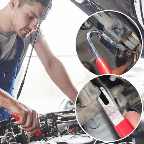 Electrical Disconnect Pliers 37960 and Connector Separator 13120 for Cars, Automotive Terminal Plug Removal Tool Kit Disconnect Tool, Electrical Pliers Terminal Removal Tool Plug Remover (red) in Kuwait
