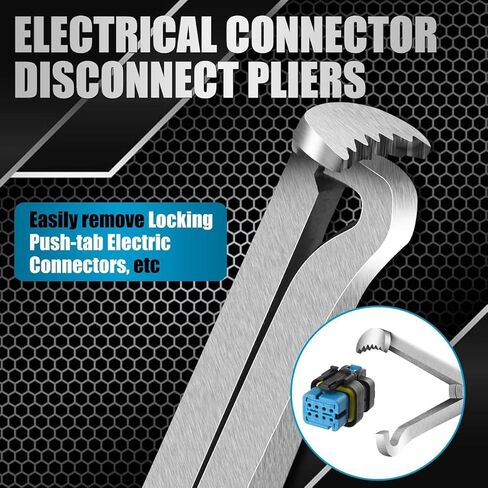 Electrical Disconnect Pliers 37960 and Connector Separator 13120 for Cars, Automotive Terminal Plug Removal Tool Kit Disconnect Tool, Electrical Pliers Terminal Removal Tool Plug Remover (red) in Kuwait