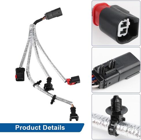 WMPHE Knock Oil Pressure Temp Sensor Wiring Harness، متوافق مع Dodge Journey Charger Grand Caravan Chrysler 200 300 Town & Country 3.6L 2011 2012 2013 2014 2015 2016، بديل لـ 5148105AH in Kuwait