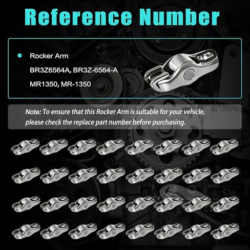 Rocker Arms for Ford Mustang & F-150 5.0L V8 2011-2017 Coyote Engine | Replaces OE# BR3Z-6564-A,MR-1350,R-916, ford f150 5.0 Rocker Arms BR3Z6564A in Kuwait