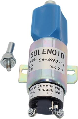 24V Fuel Shut Off Solenoid SA-4962-24 Compatible for Volvo ZF Mitsubishi 6D24 Doosan Cummins Hyundai R160LC-R R180LC-R in Kuwait