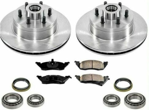 Front Rotors Brake Pads Seals for Dodge for Dakota 1991-1996 91 Rear Wheel Drive ABS Ceramic-Pad Material 161252 in Kuwait