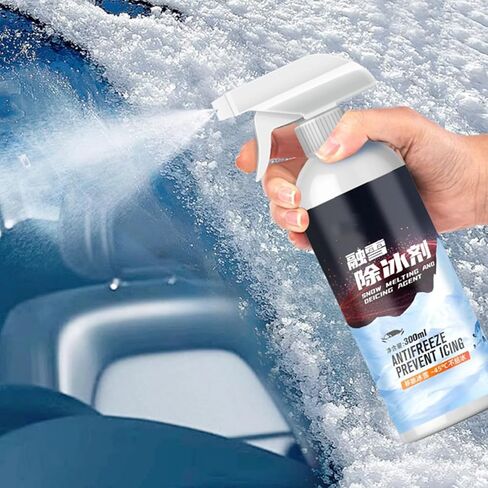 Windshield Deicer,300mL Quick Long-Lasting Defroster | Car Window Defroster Spray - for Winter Frost Cleaning Vehicle Truck SUV Roof Outdoor Daily Commute Glass Home Garden in Kuwait
