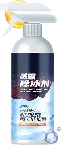Windshield Deicer - 300mL Quick Long-Lasting Defroster,Car Window Defroster Spray | for Winter Frost Cleaning Vehicle Truck SUV Roof Outdoor Daily Commute Glass Home Garden in Kuwait