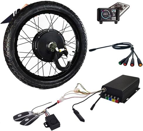 USA Warehouse 19 * 1.85 Black Motorcyle Rim with QS 150mm dropout 3.5T high speed 5000W Ebike kit .Sabvoton 100A Controller,UKC1 color display Full Waterproof system in Kuwait