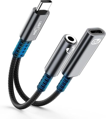 USB Type C to 3.5mm Female Headphone Jack Adapter,(2 Pack) USB C to Aux Audio Dongle Cable Cord Compatible with iPhone 15/16/16 Pro Max/16 Pro/16 Plus,Galaxy S24/S23/S22/S21 Ultra,iPad Pro in Saudi Arabia