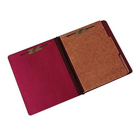 Pressboard Classification Folder - 2 Divider, 6 Part - Letter - Earth Red in Kuwait