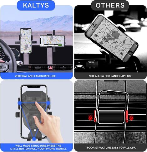 Karltys Car Phone Holder for Hyundai Ioniq 5 2022-2025 2026 Accessories, Hands Free Thick Case Friendly Cell Phone Holder Dashboard Phone Mount in Kuwait