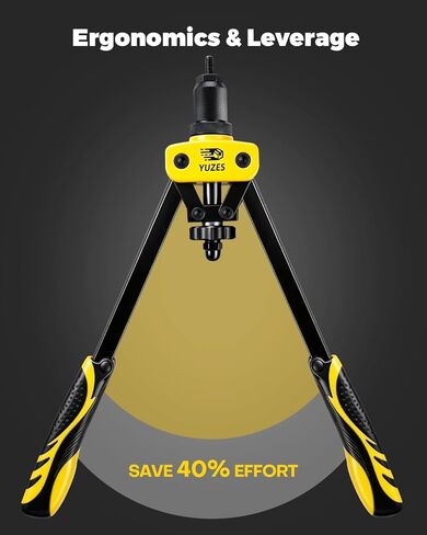 YUZES Rivet Nut Tool Kit, 14" Rivnut Tool with 11 Metric & SAE Mandrels, 175Pcs Rivet Nuts Kit, Professional Nutsert Tool Kit forAuto Mods, RV/Van Conversion & Metal Fabrication, Rugged BMC Case in Kuwait
