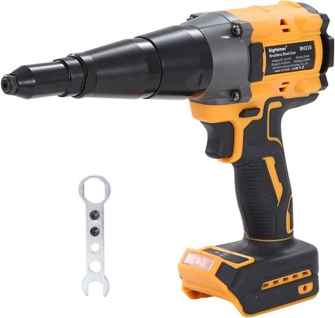 Brushless Cordless Rivet Gun for Dewalt 20V Battery, 12000N Heavy-Duty Pulling Force, Auto Reverse, LED Work Light for 1/8 5/32 3/16 Aluminum/Steel Rivets for Metal Automotive HVAC in Kuwait