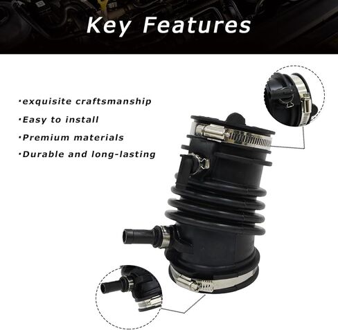 خرطوم دخول الهواء من AUCERAMIC DS7Z-9B659-B مناسب لـ Ford Fusion S 2.5L 2013-2020، مناسب لـ Fusion SEL 2.5L 2019 استبدال DS7Z-9B659-B أنبوب دخول الهواء خرطوم مجاري الهواء in Kuwait