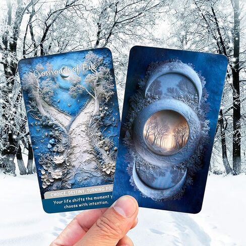 بطاقات أوراكل مكونة من 54 بطاقة، Moonlit Forest Oracle، بطاقات أوراكل مستوحاة من القمر للحدس والطقوس والتوجيه الروحي وعمل الظل والنمو الشخصي in Kuwait