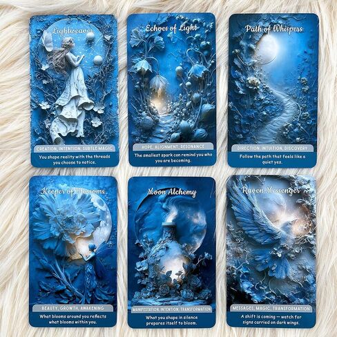 بطاقات أوراكل مكونة من 54 بطاقة، Moonlit Forest Oracle، بطاقات أوراكل مستوحاة من القمر للحدس والطقوس والتوجيه الروحي وعمل الظل والنمو الشخصي in Kuwait