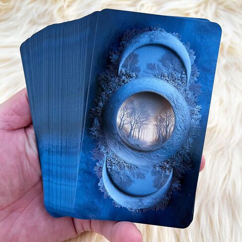 بطاقات أوراكل مكونة من 54 بطاقة، Moonlit Forest Oracle، بطاقات أوراكل مستوحاة من القمر للحدس والطقوس والتوجيه الروحي وعمل الظل والنمو الشخصي in Kuwait