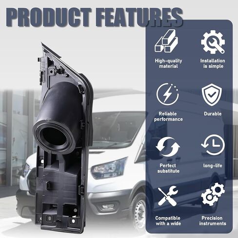 Transit Fuel Door,Transit Gas Door and White Cover Assembly Compatible with 2015-2023 Ford Transit Vans 150 250 350(HD) Van Fuel Tank Filler Door Pipe for CK4Z-5427936-A CK4Z-5427936-F in Kuwait