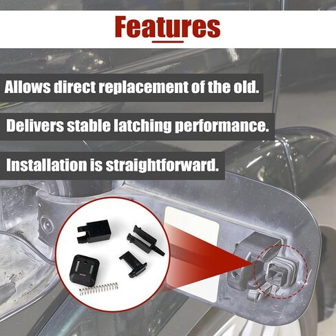 Gas Fuel Filler Door Latch Repair Kit Compatible with Land Rover LR3 2005-2009 LR4 2010-2016 Range Rover Sport 2006-2013#BPA780101 BPA780110 BPA780120 ARV780020 CAL500070 in Kuwait