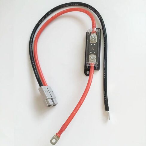 50A تنصهر 6AWG أندرسون موصل إلى العروة الطرفية للبطارية، يا الدائري Dia.8mm للبطارية، والطاقة الشمسية، والعاكس in Kuwait
