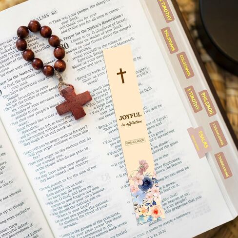 Bible Tabs Set with Gold Foil Embossing, Large Print 66 + 10 Customable, Bible Study Supplies with 32 Decorative Stickers, 3 Bookmarks, 1 Reading Tracker in Kuwait