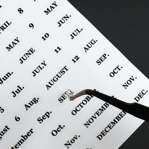 Small Index Tabs Stickers Monthly Sticker Sticky Budget Label Tabs Sticker for Cash Stuffing Envelopes A6 Budget Binder Inserts Pouch Pocket Dividers(Black Tabs Stickers) in Kuwait