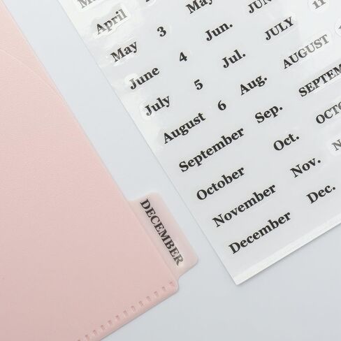 Small Index Tabs Stickers Monthly Sticker Sticky Budget Label Tabs Sticker for Cash Stuffing Envelopes A6 Budget Binder Inserts Pouch Pocket Dividers(Black Tabs Stickers) in Kuwait