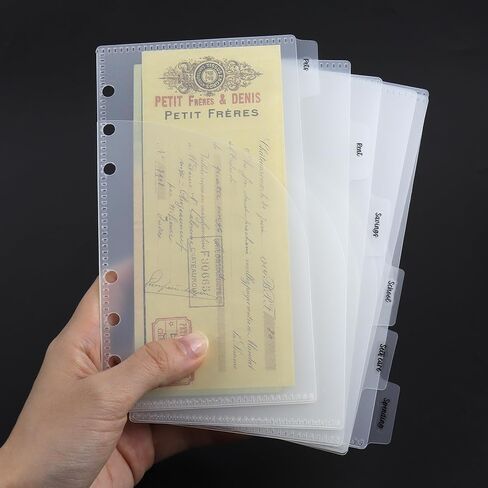 Small Index Tabs Stickers Monthly Sticker Sticky Budget Label Tabs Sticker for Cash Stuffing Envelopes A6 Budget Binder Inserts Pouch Pocket Dividers(Black Tabs Stickers) in Kuwait