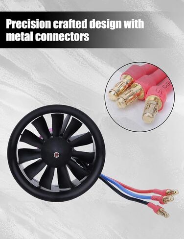 50mm EDF Motor 4S KV4300 High Thrust 770g Brushless Ducted Fan Unit 77g Lightweight High RPM Replacement Propulsion System for RC Jet Airplane Fighter in Kuwait