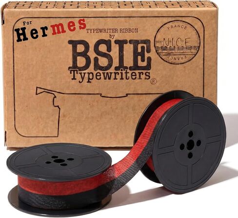 - مجموعة العناية من Hermes - شريط GR9 باللونين الأسود والأحمر + مجموعة أدوات صيانة الآلة الكاتبة - تناسب Hermes 3000، Baby، Rocket، Media، Ambassador - صُنعت في مشغلنا الجميل in Saudi Arabia