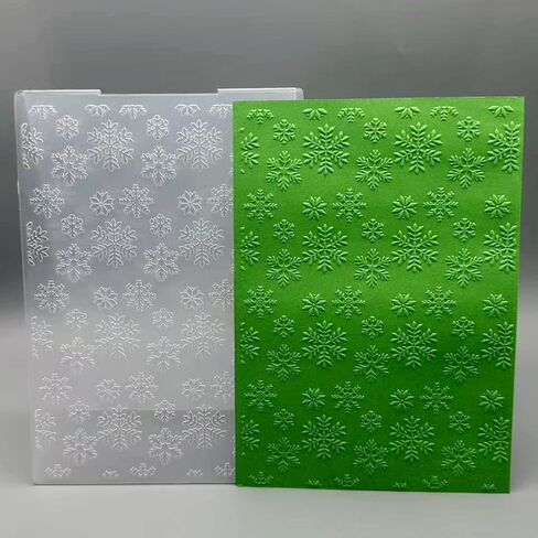 3D Plastic Embossing Folder Template Christmas Snowflake Background Texture 5x7 Inch for Card Making DIY Scrapbooking Paper Crafting Handmade Crafts Scrapbooking Arts Supplies Scrapbook Decor in Kuwait