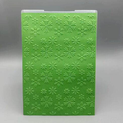 3D Plastic Embossing Folder Template Christmas Snowflake Background Texture 5x7 Inch for Card Making DIY Scrapbooking Paper Crafting Handmade Crafts Scrapbooking Arts Supplies Scrapbook Decor in Kuwait