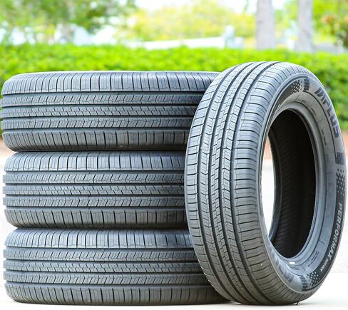 مجموعة من 4 (أربعة) إطارات Aplus بيرفورماكس SUV/CUV Truck/SUV لجميع المواسم للطرق السريعة - 265/70R16 265/70/16 265/70-16 112H نطاق تحميل SL 4-Ply BSW جدار جانبي أسود UTQG 620AA in Kuwait